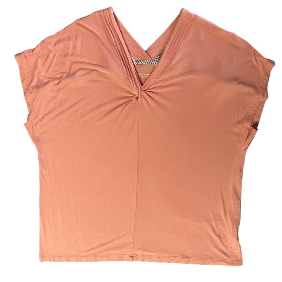 Soft Surroundings Womens Large Go Lively Twist Top in Canyon Sunset - Picture 11 of 11